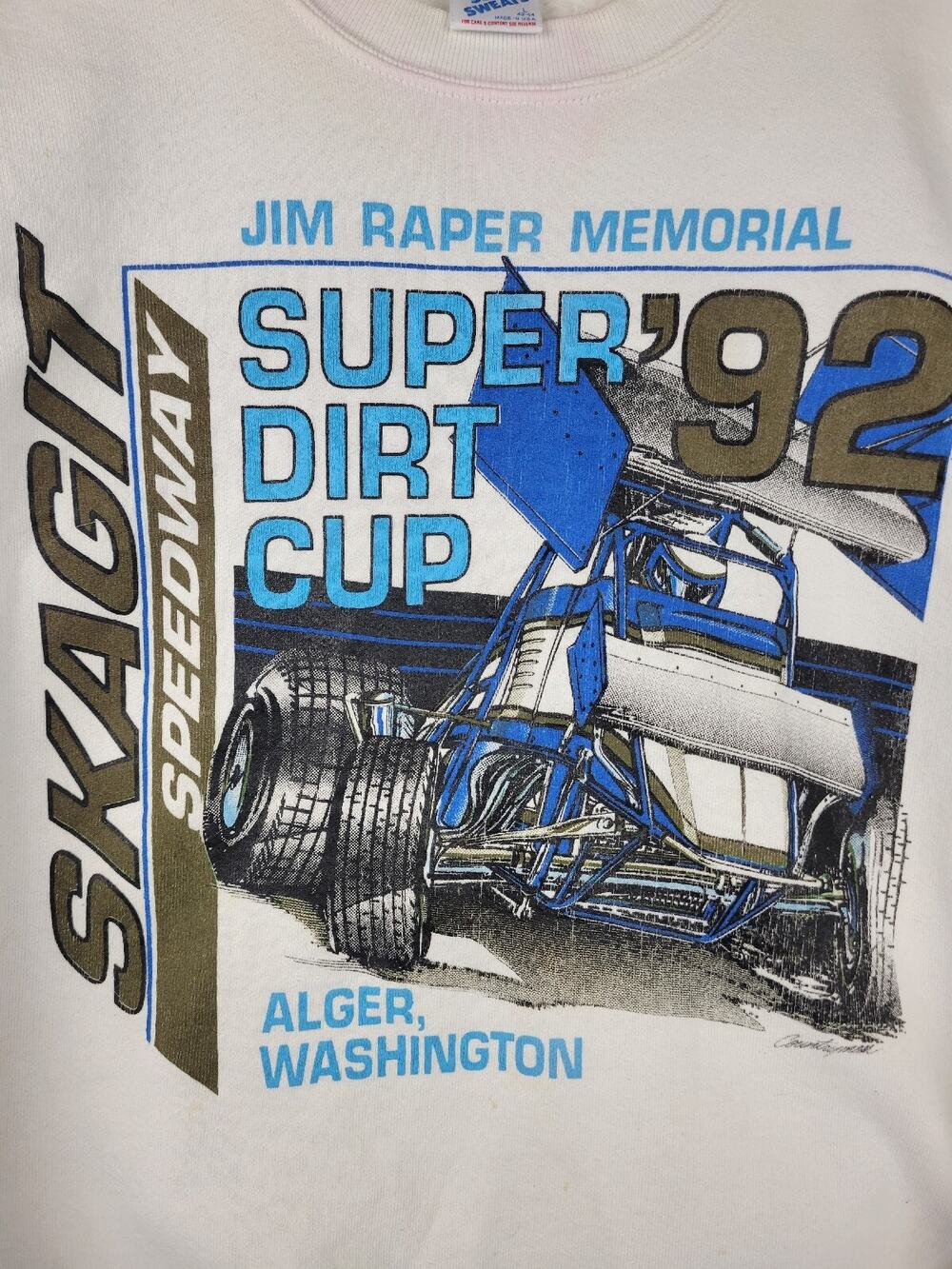 1992 JIM RAPER MEMORIAL Super DIRT CUP SKAGIT SPEEDWAY Alger, WA Sweatshirt PICS